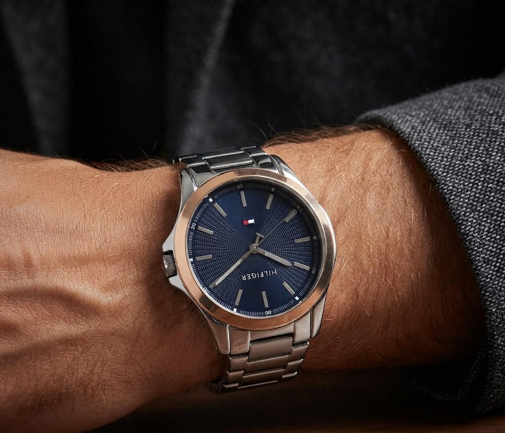 Relógio Tommy Hilfiger Masculino Aço Prateado