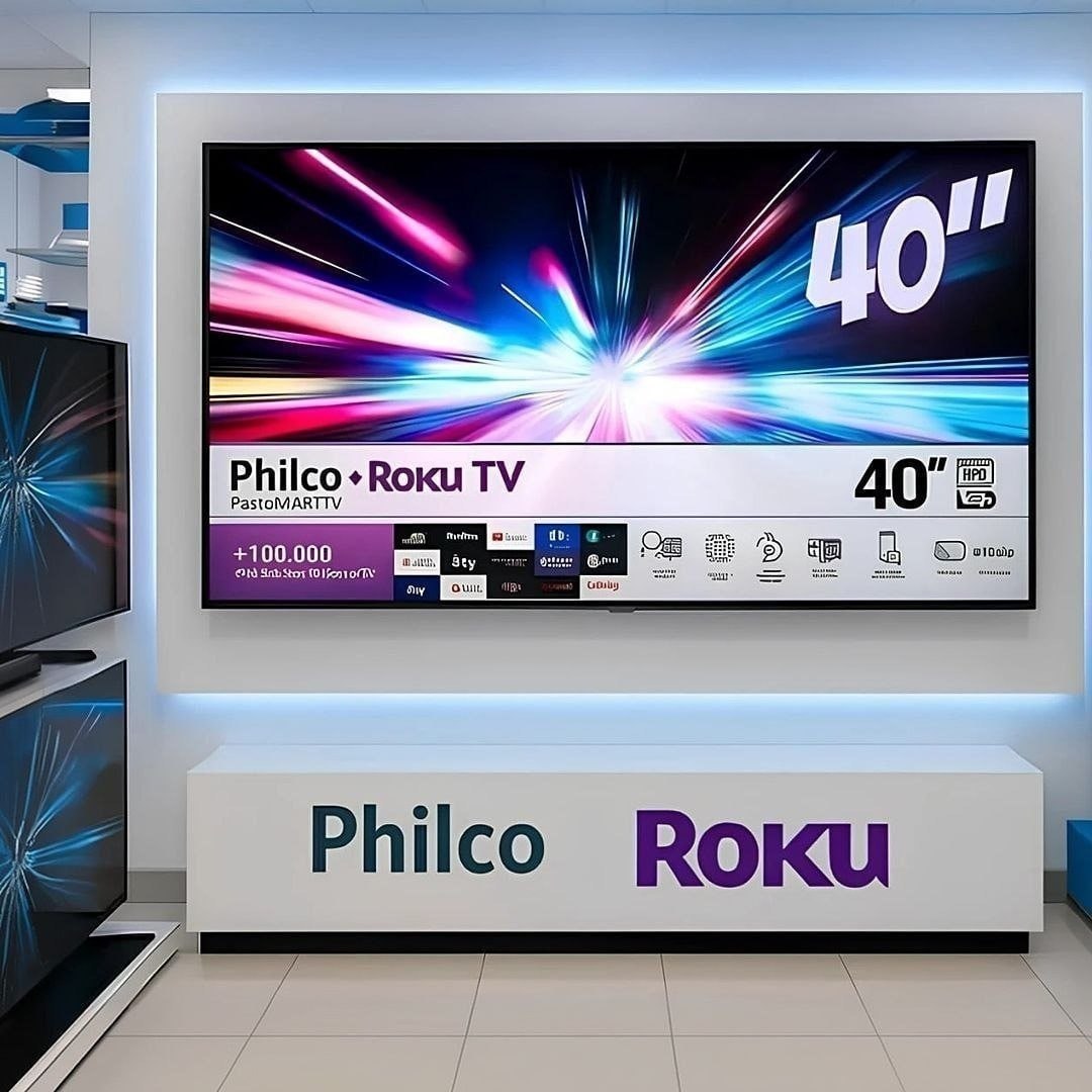 Smart TV Philco 40" Full HD Roku com HDR10 e Dolby Áudio