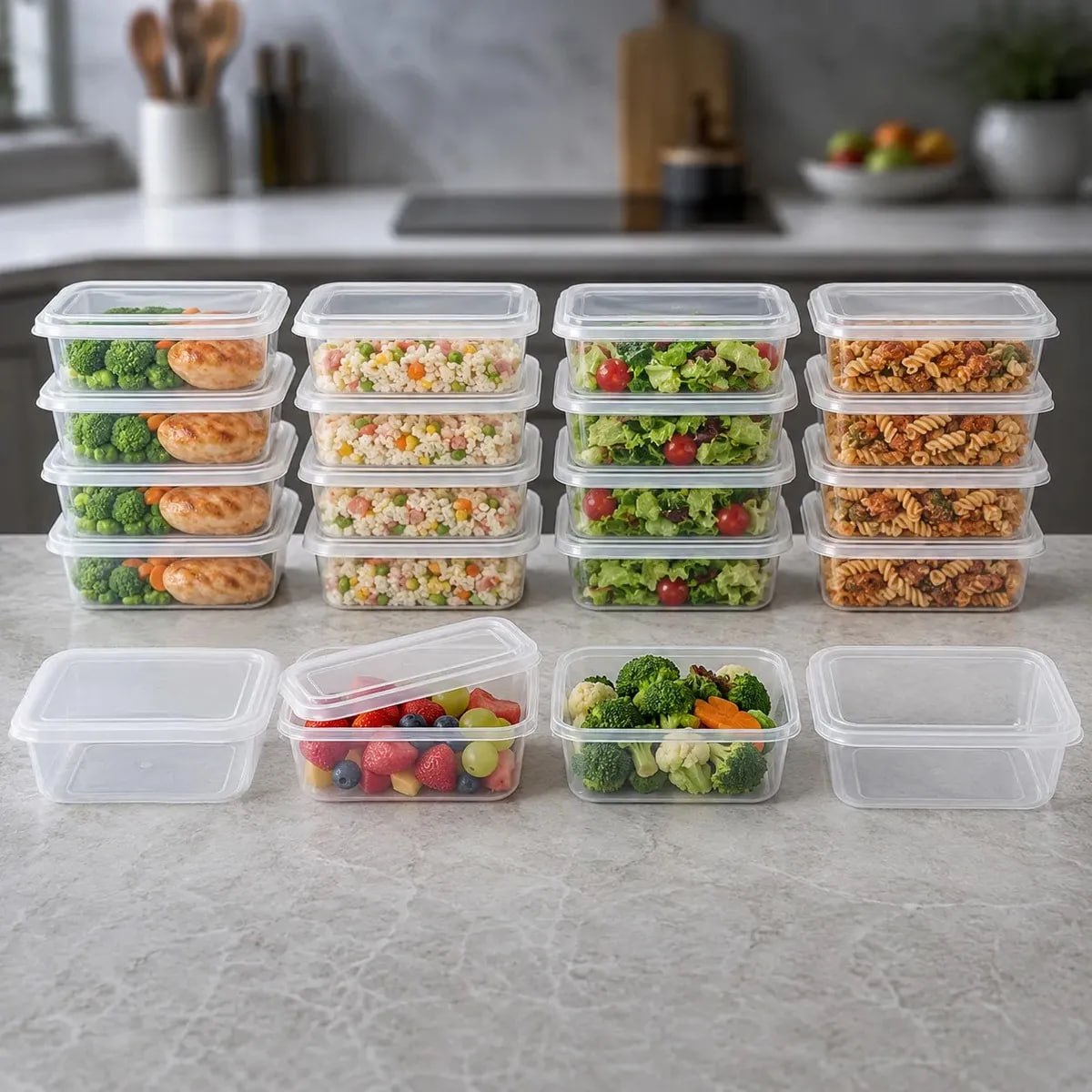 Kit 20 Potes 500ml BPA Free Reutilizável Ponte Lar