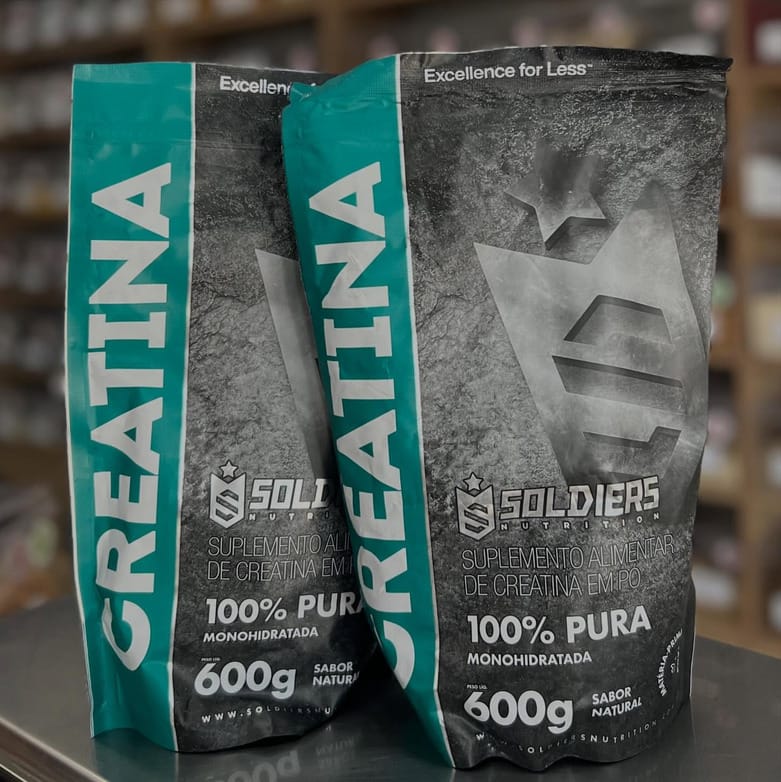 Creatina Monohidratada 1200g Soldiers Nutrition 100% Pura