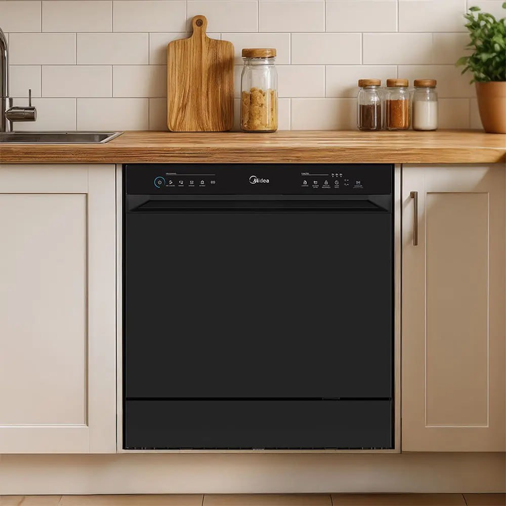 Lava Louças Midea 8 Serviços Touch Plus Preta