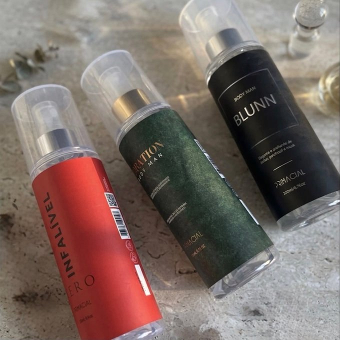 Kit Body Splash Vibration + Blunn + Infalível Fero