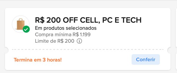 Cupons Desconto Mercado Livre - Tecnologia e Lojas Oficiais