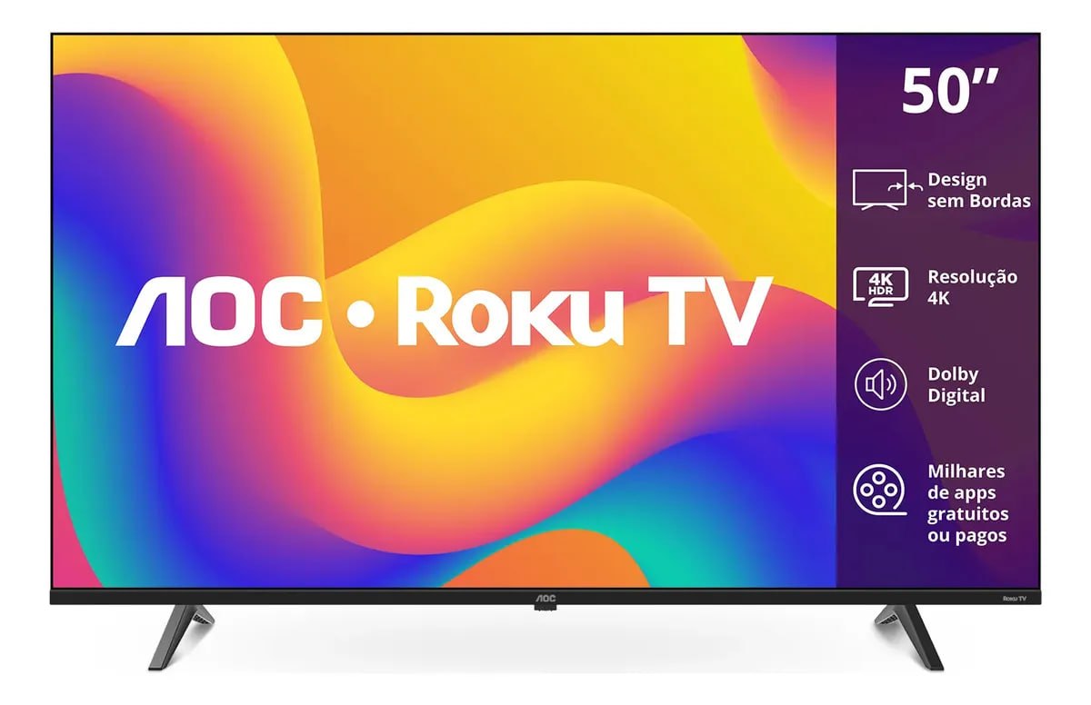 Smart TV 50" 4K ROKU TV AOC