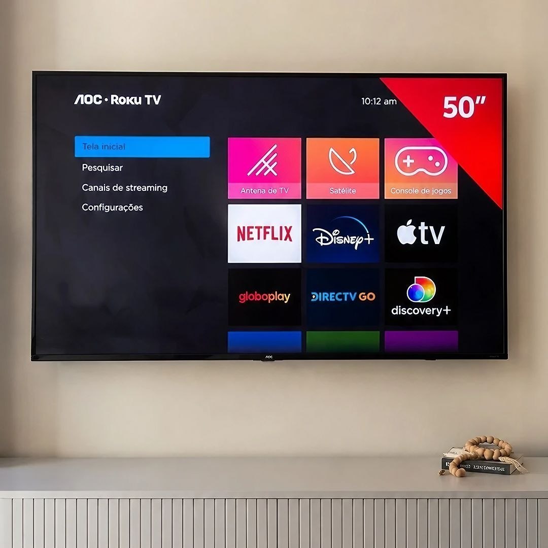 Smart TV 50" AOC Roku 4K LED