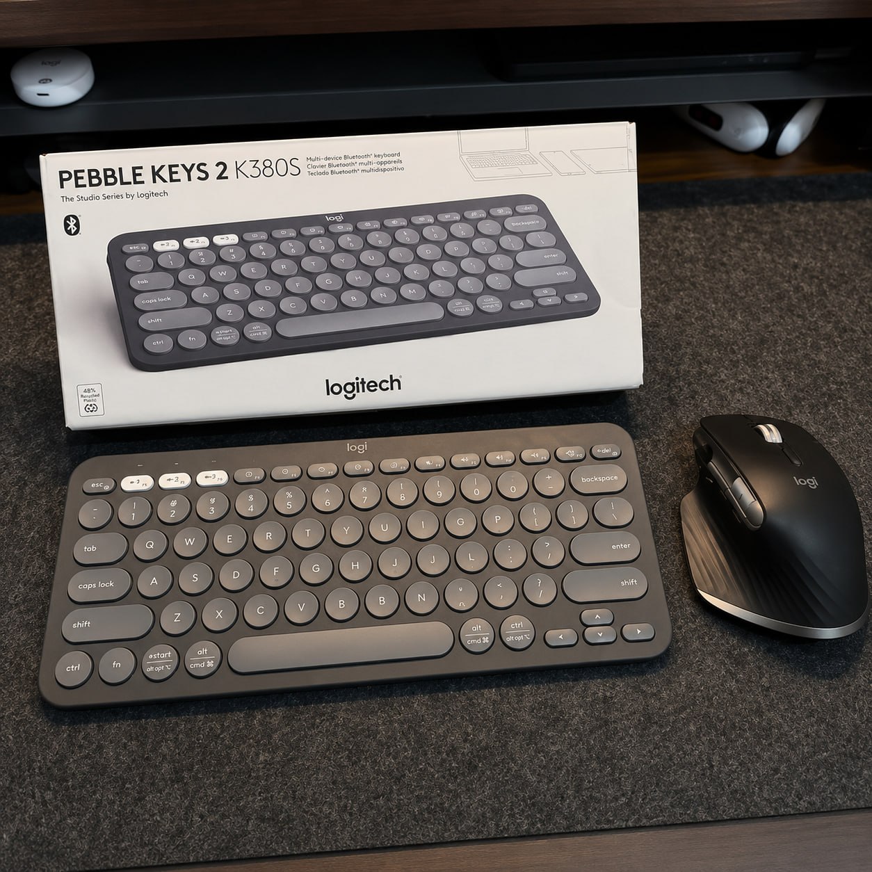 Teclado Sem Fio Logitech Pebble Keys 2 K380s