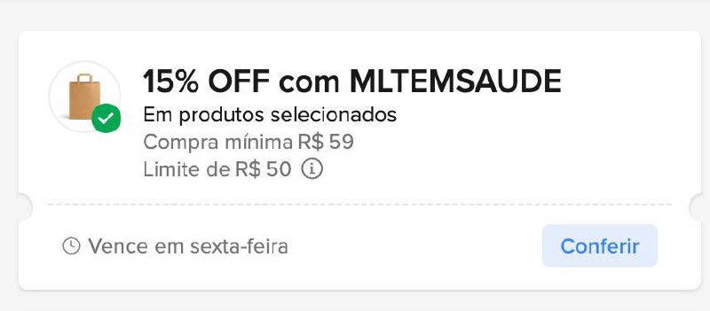 Cupom Mercado Livre 15% OFF - Selecionados