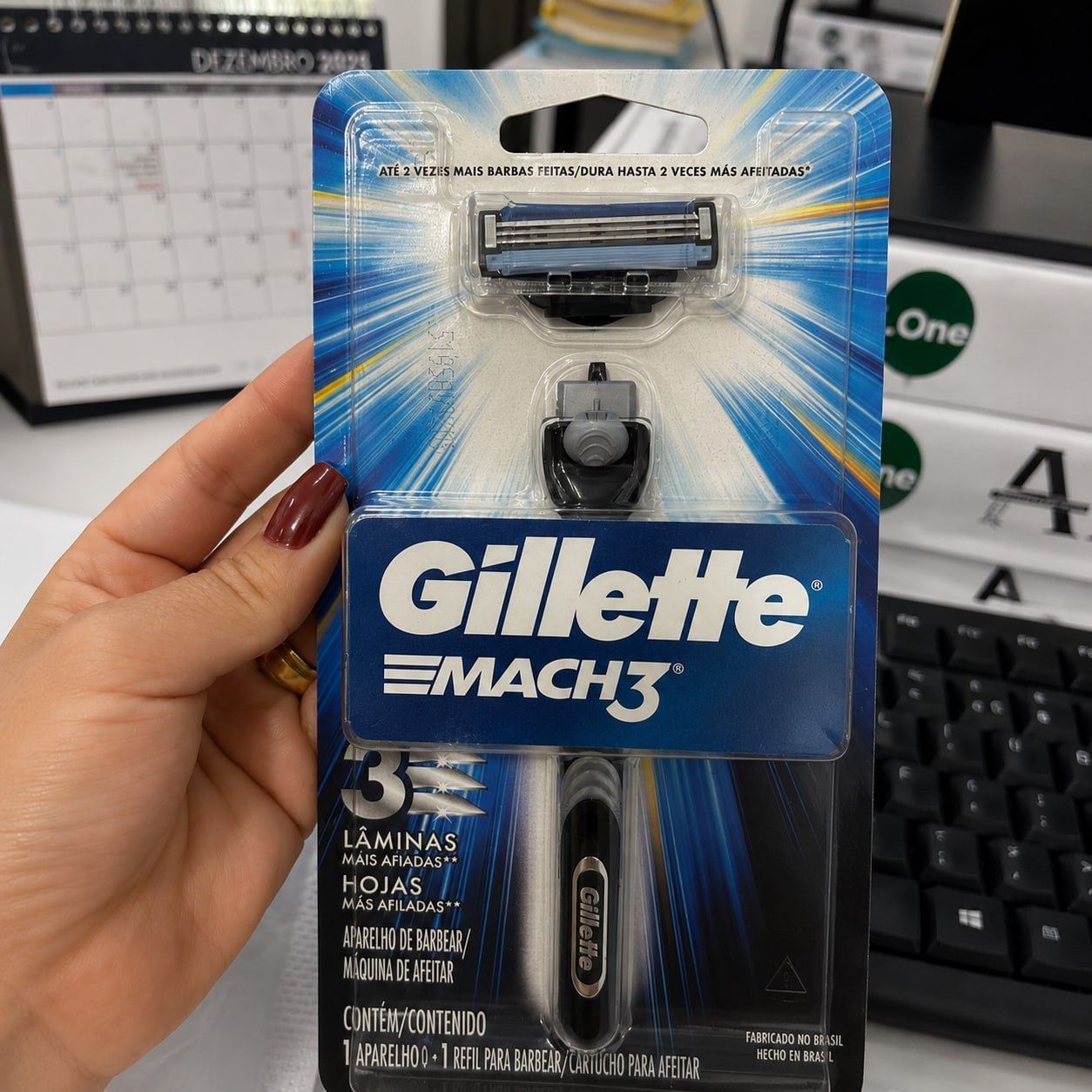 Gillette Mach3 com 1 Carga Refil