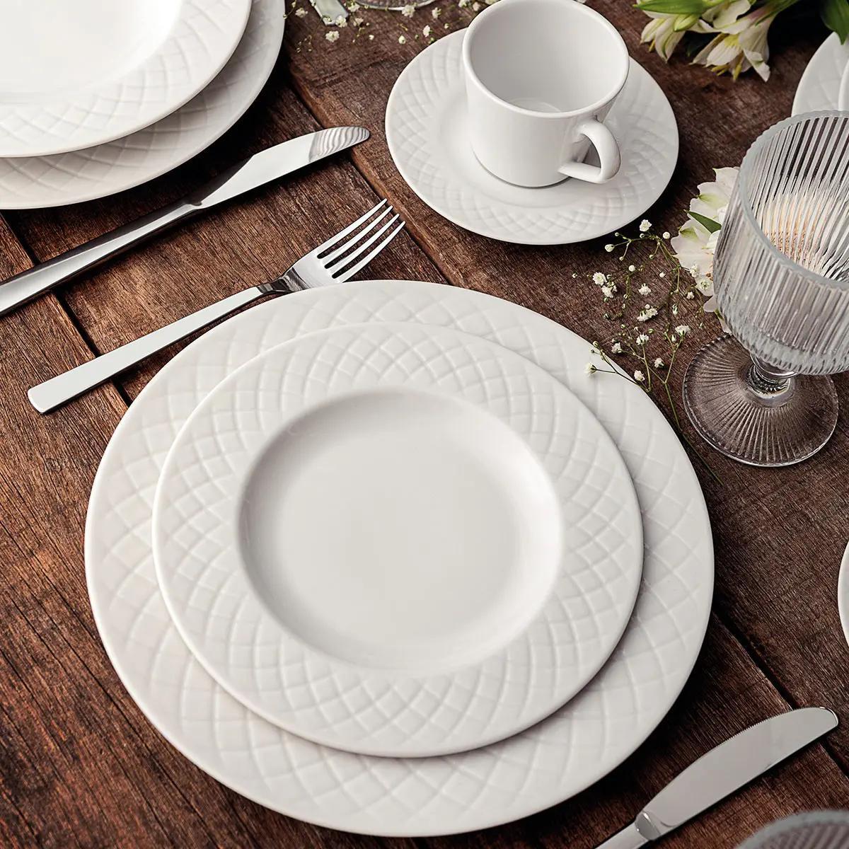 Aparelho de Jantar Ingrid 20 Peças Porcelana Branca Tramontina