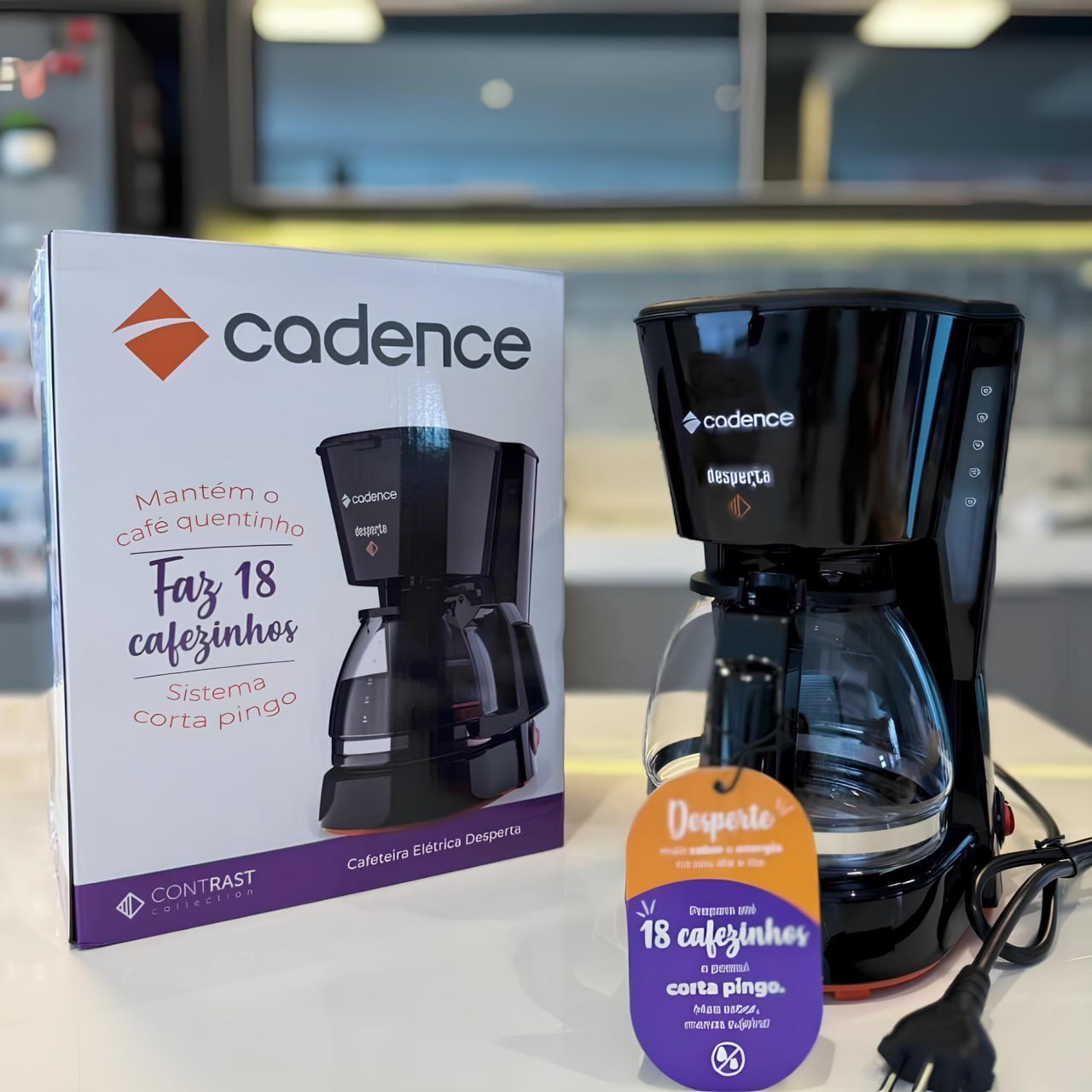 Cafeteira Elétrica Cadence Desperta Contrast 127V