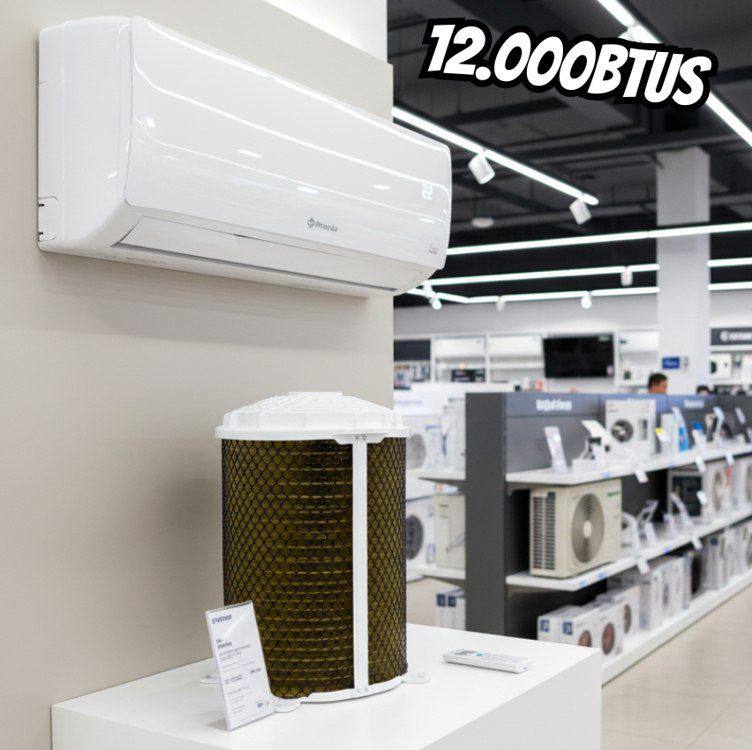 Ar-condicionado Split Inverter 12000 BTU Prime Air Branco 220V