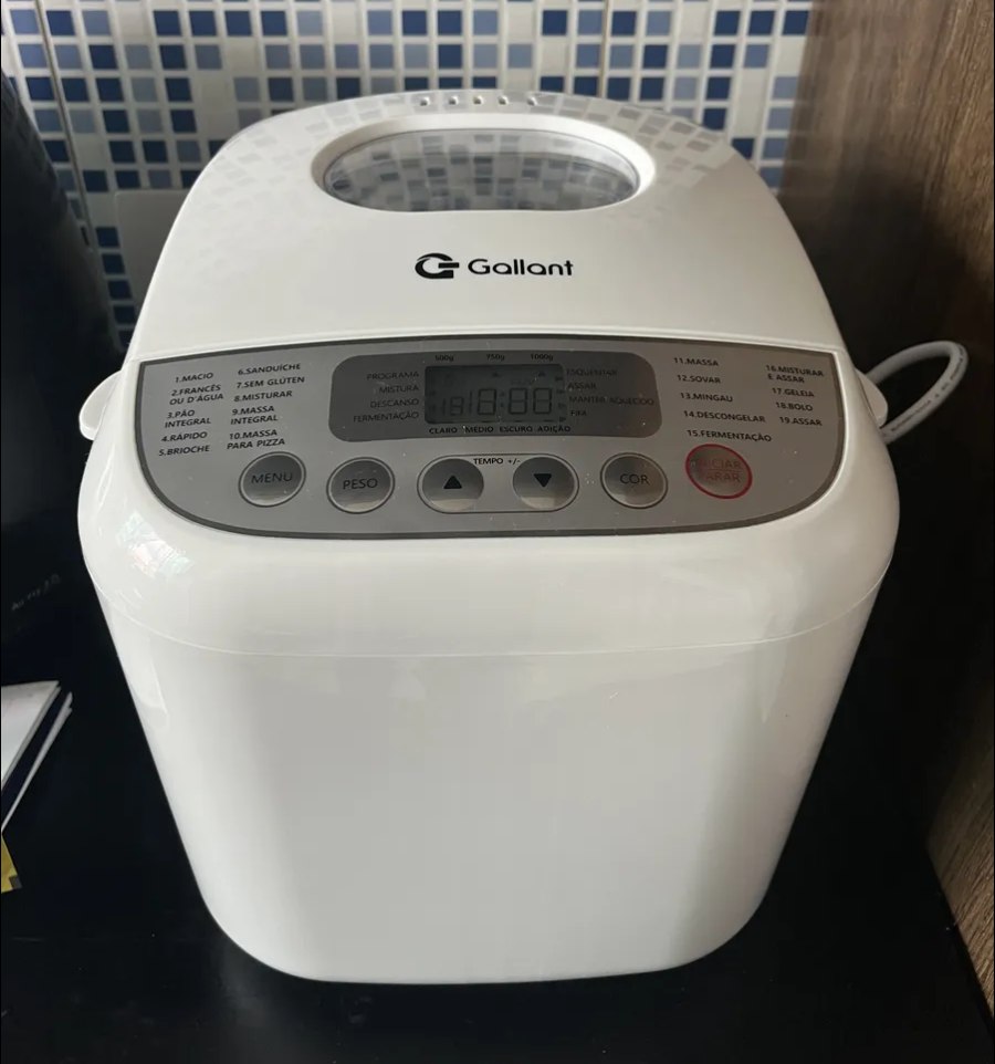 Panificadora Gallant 19 Programas 600W Branca 110V