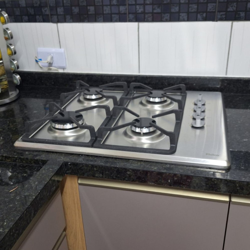 Cooktop 4 Bocas A Gás Automático Inox Philco PCT04I