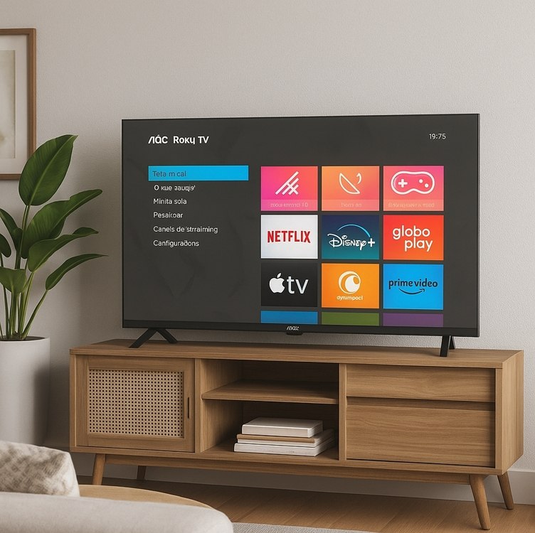 Smart TV 40" AOC Roku TV DLED Full HD