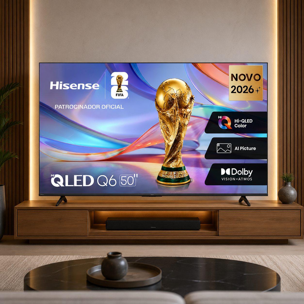 Hisense Smart TV 4K Hi-QLED 50" 50Q6QVV