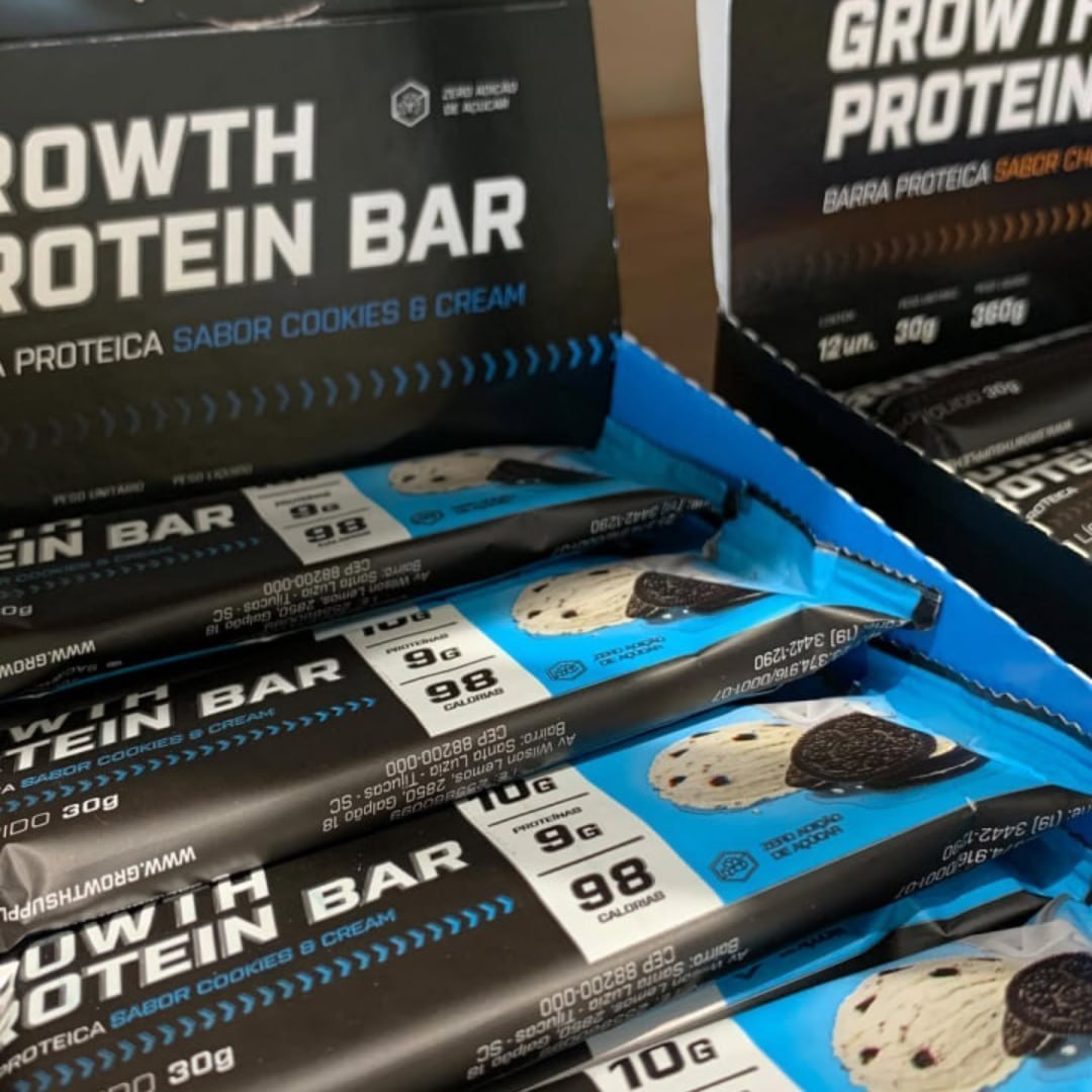 Barra de Proteína Growth Supplements - Caixa 12 Unidades