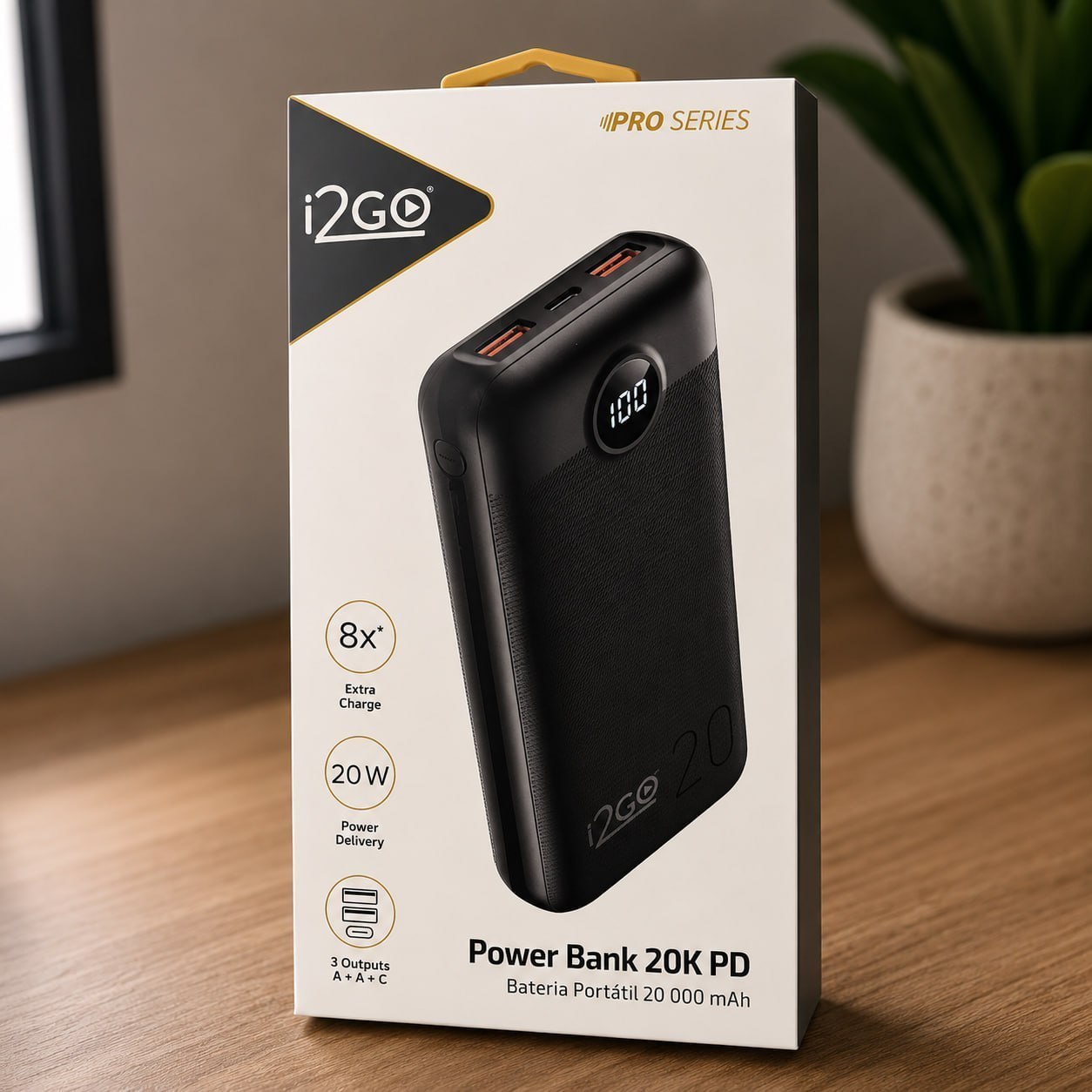 Power Bank I2GO 20000mAh Ultra Rápido