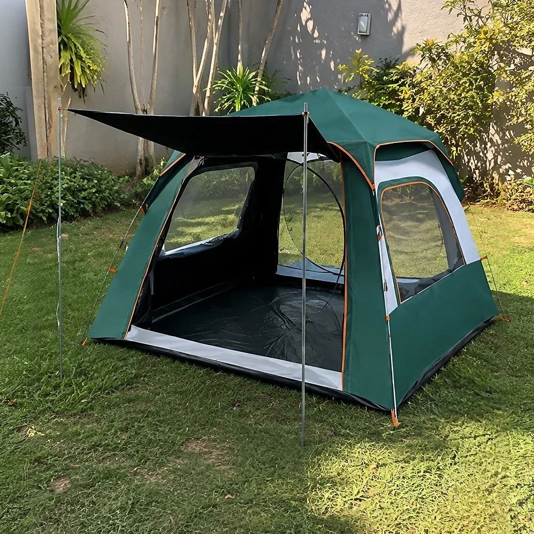 Barraca de Acampamento 4/5 Pessoas 210x210x145cm Azul