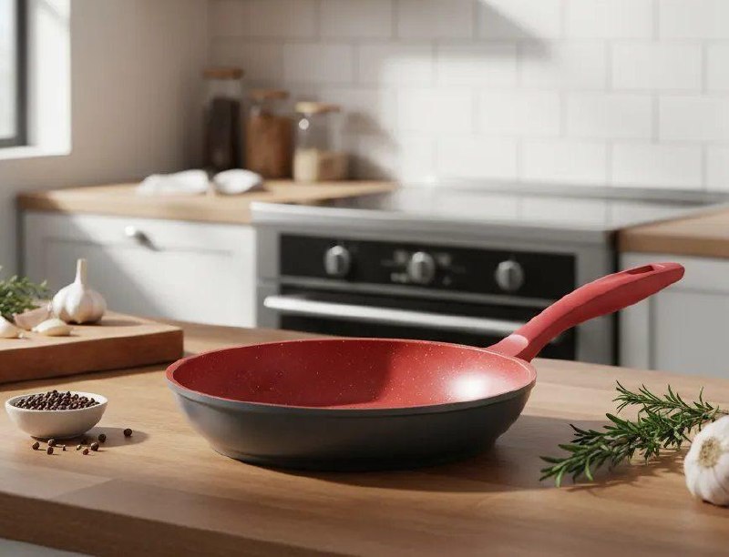 Frigideira Polishop Sauté Grand Vermelha 24cm Flavorstone