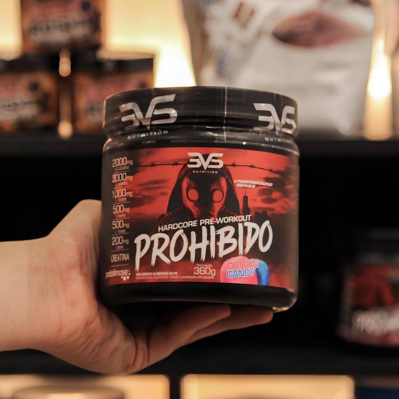 Pré Treino Prohibido 360g Strawberry Margarita