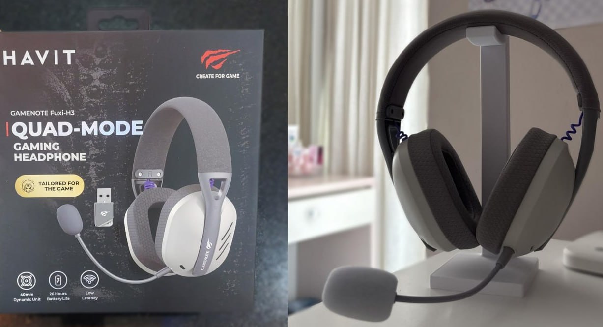Headset Gamer Fuxi-H3 White Black