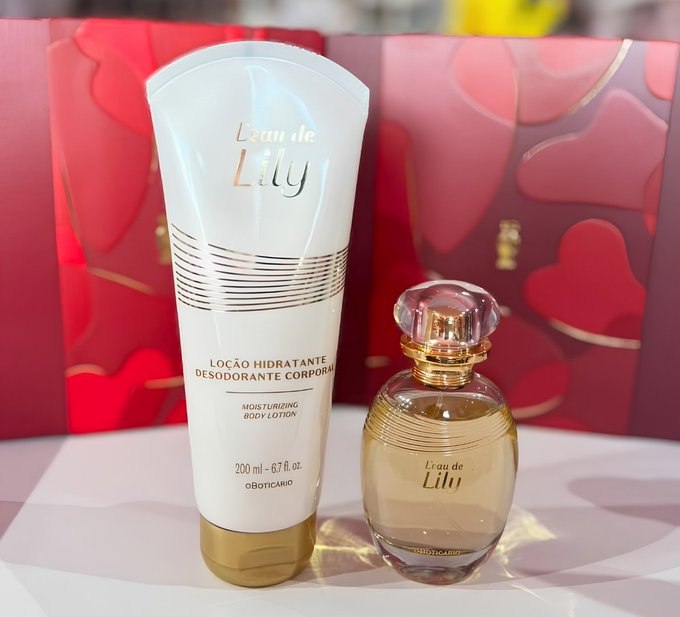 Kit Presente O Boticário L'eau de Lily - Loção + Perfume