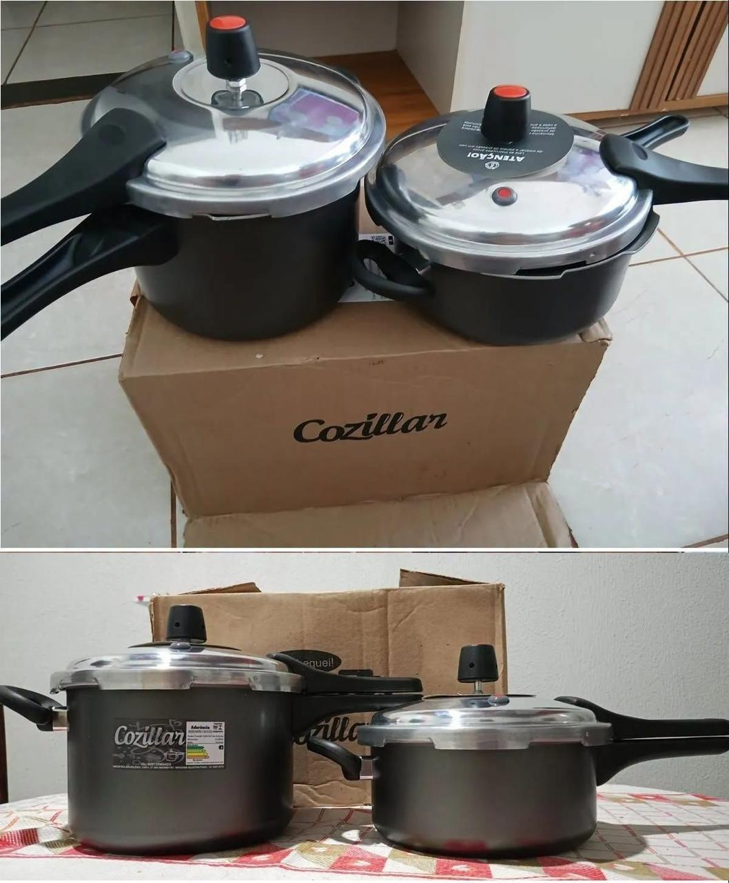 Jogo 2 Panelas de Pressão 4,5L e 3L Antiaderente Cozillar
