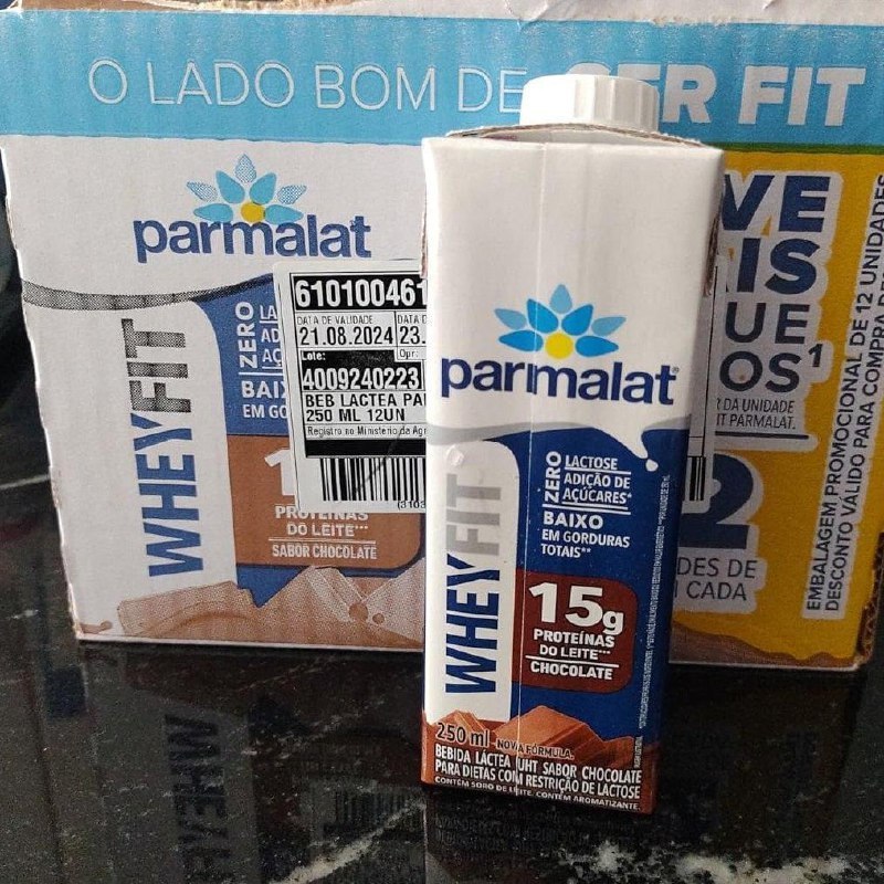 Parmalat Fit Bebida Proteica Chocolate 15g - 18 Unidades