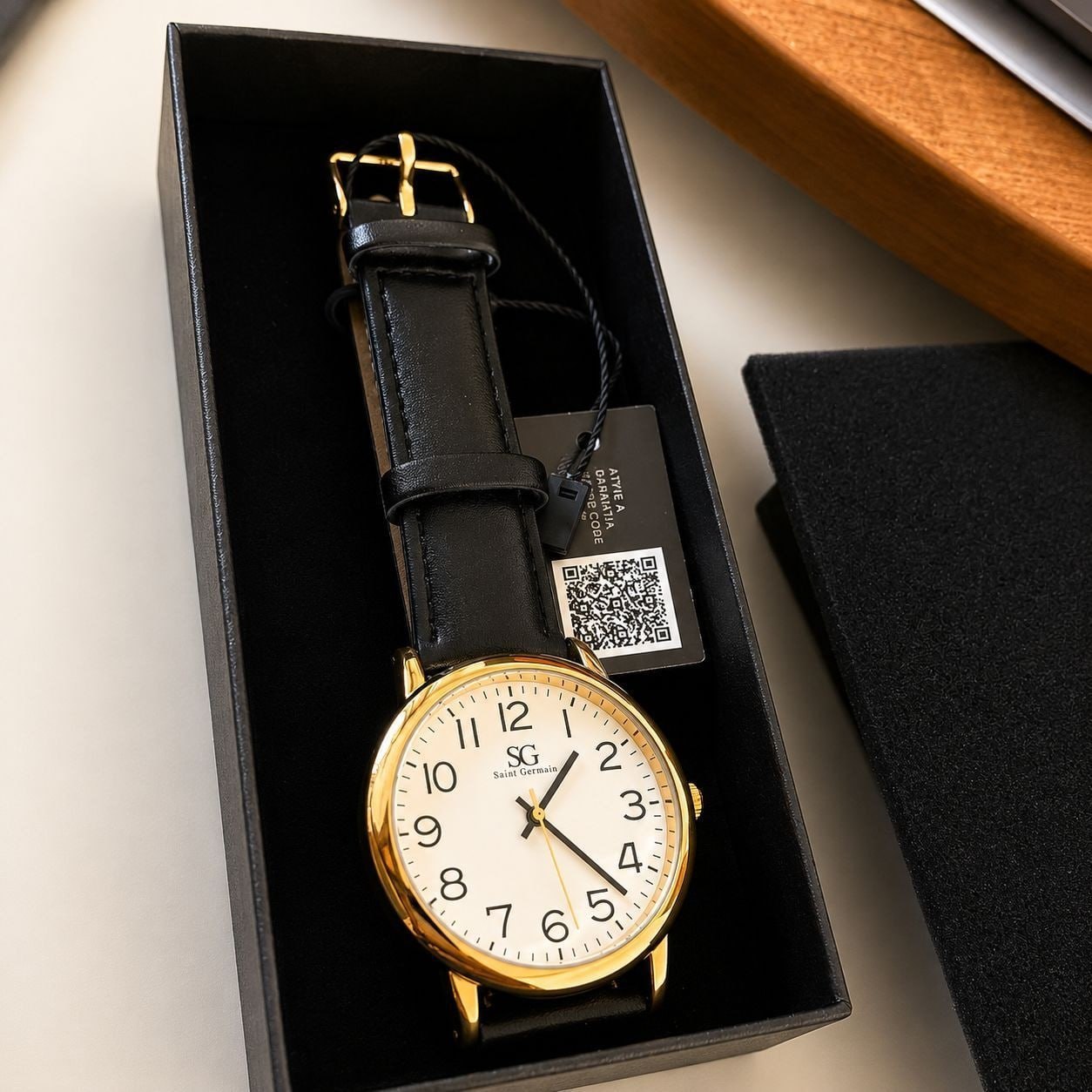 Relógio Masculino Dourado Saint Germain 40mm