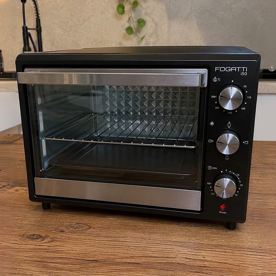Forno Elétrico Fogatti De Bancada 50 Litros 110v I50 Preto