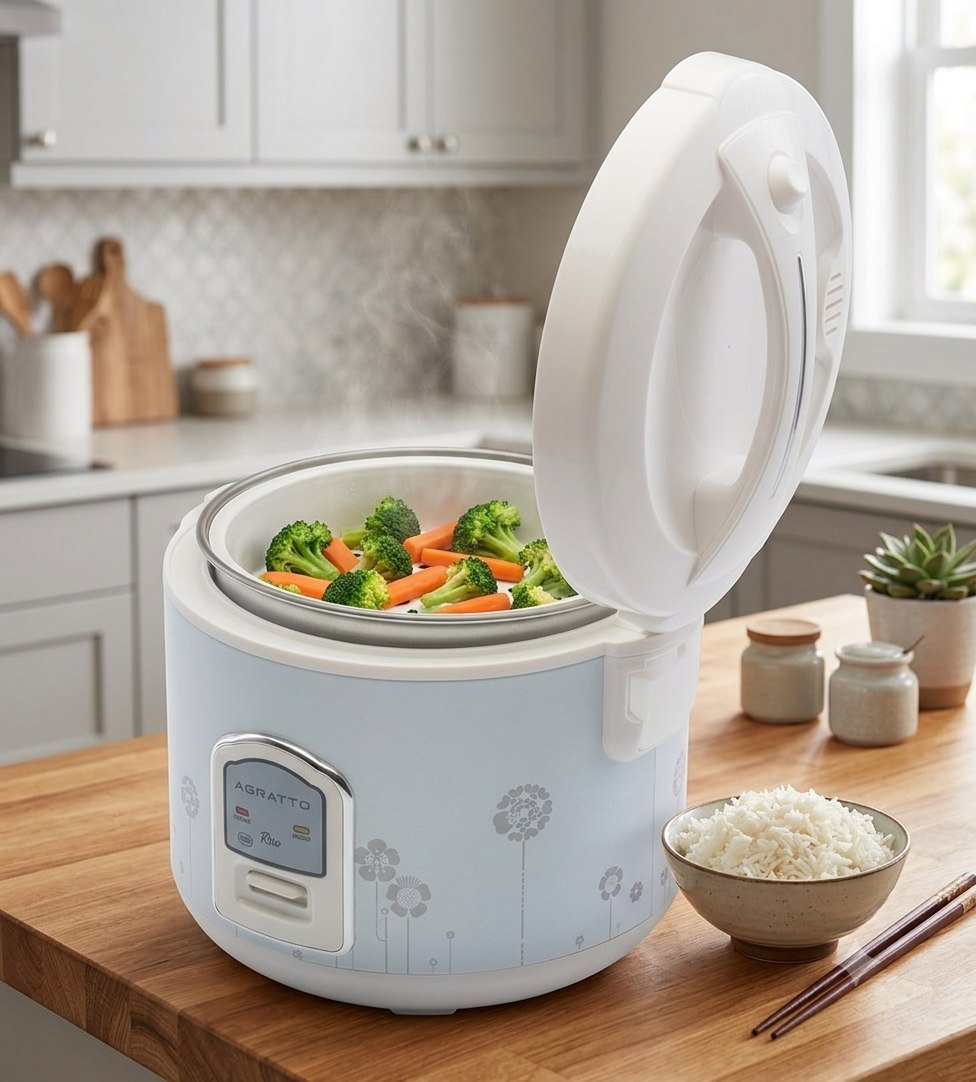 Panela Elétrica de Arroz Agratto Riso 6X Multifuncional Antiaderente