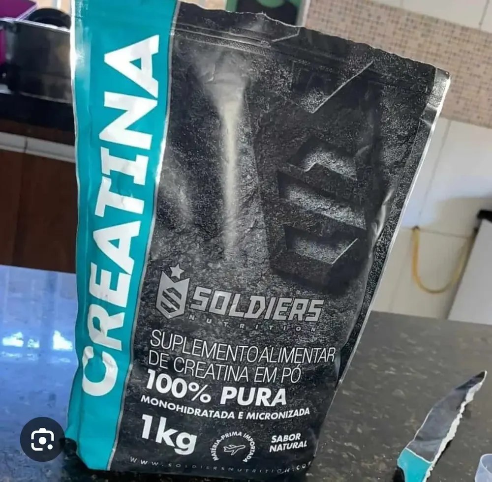 Creatina 1kg Monohidratada 100% Pura Soldiers Nutrition