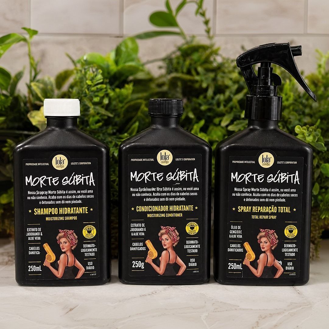 Kit Morte Súbita Lola From Rio - Shampoo, Condicionador e Spray
