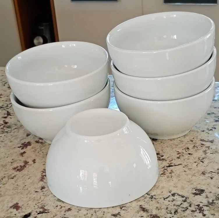 Conjunto 6 Tigelas Porcelana Terramada 500ml