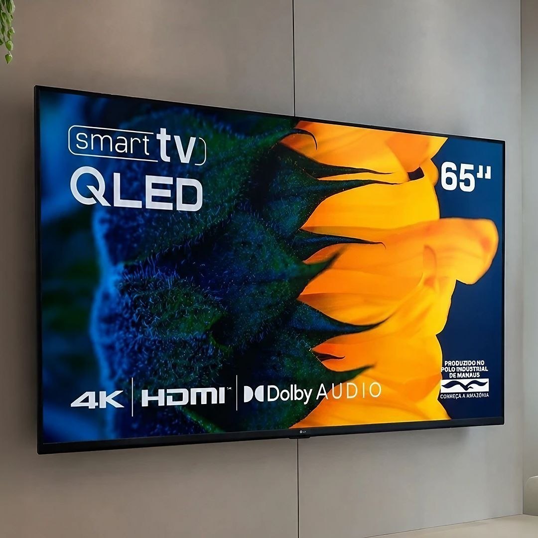 Smart TV HQ QLED 65 Polegadas 4K Dolby Audio Wi-Fi