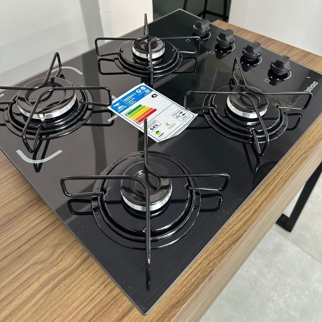 Cooktop Itatiaia Essencial 4 Bocas Preto