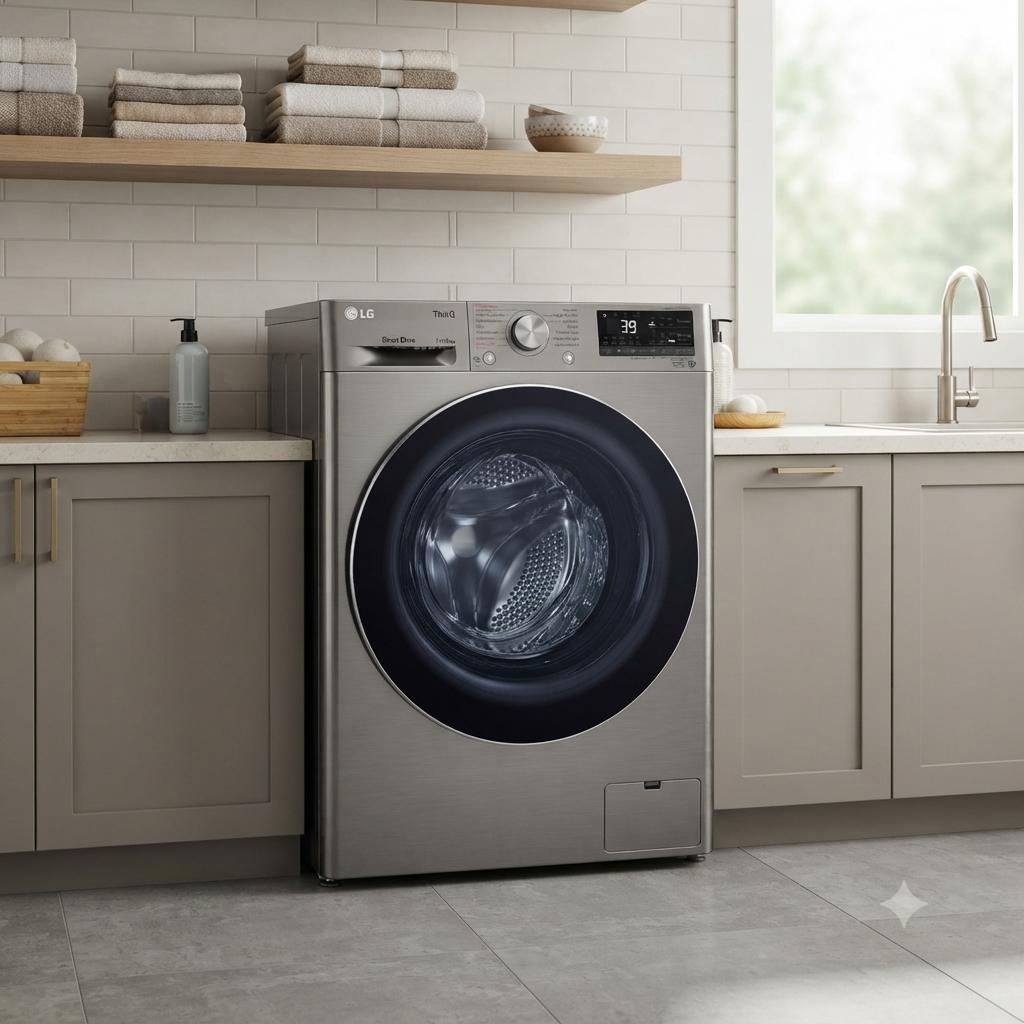 Lava e Seca LG 14KG Inox Inverter com IA 220V