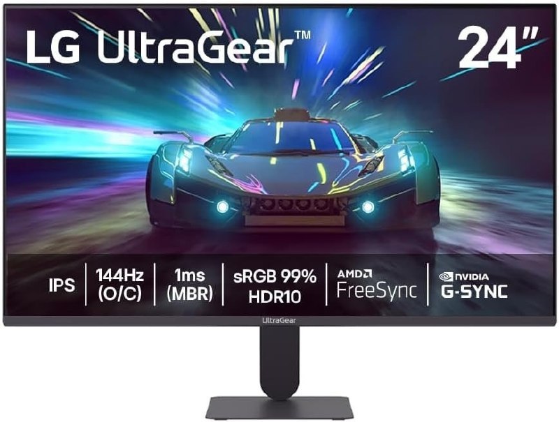 Monitor LG UltraGear 24G411A-B 24" FHD 144Hz 1ms G-SYNC