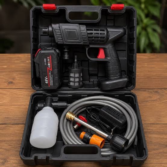 Lavadora Portátil a Pressão 2 Baterias + Maleta