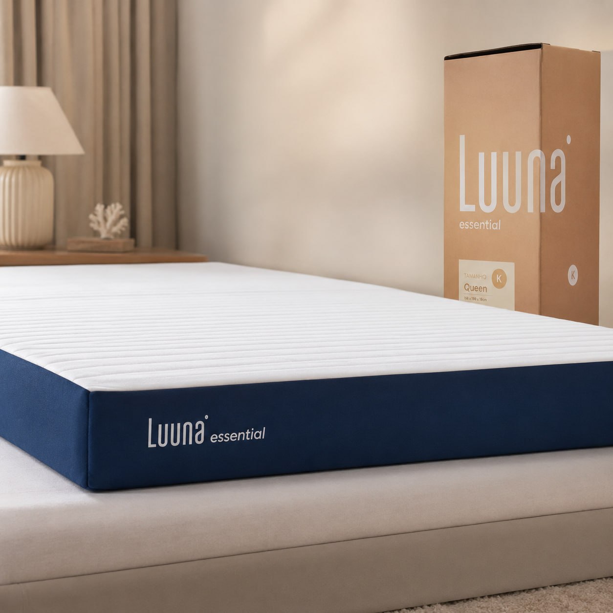 Colchão Casal Luuna Essential 15cm Espuma Ergo Firme Ortopédico