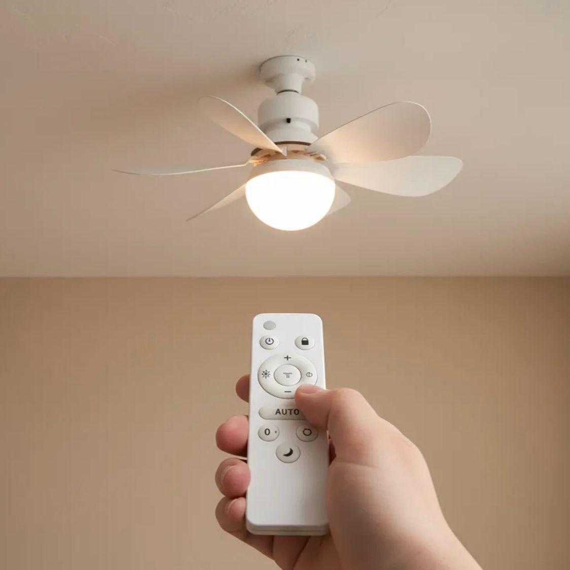 Lâmpada Led com Ventilador de Teto Bivolt 80w E27