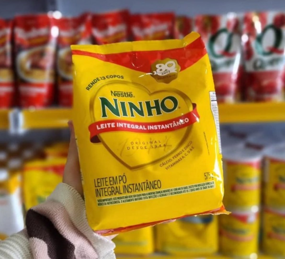 Leite em Pó Ninho Integral Instantâneo Sachê 575g