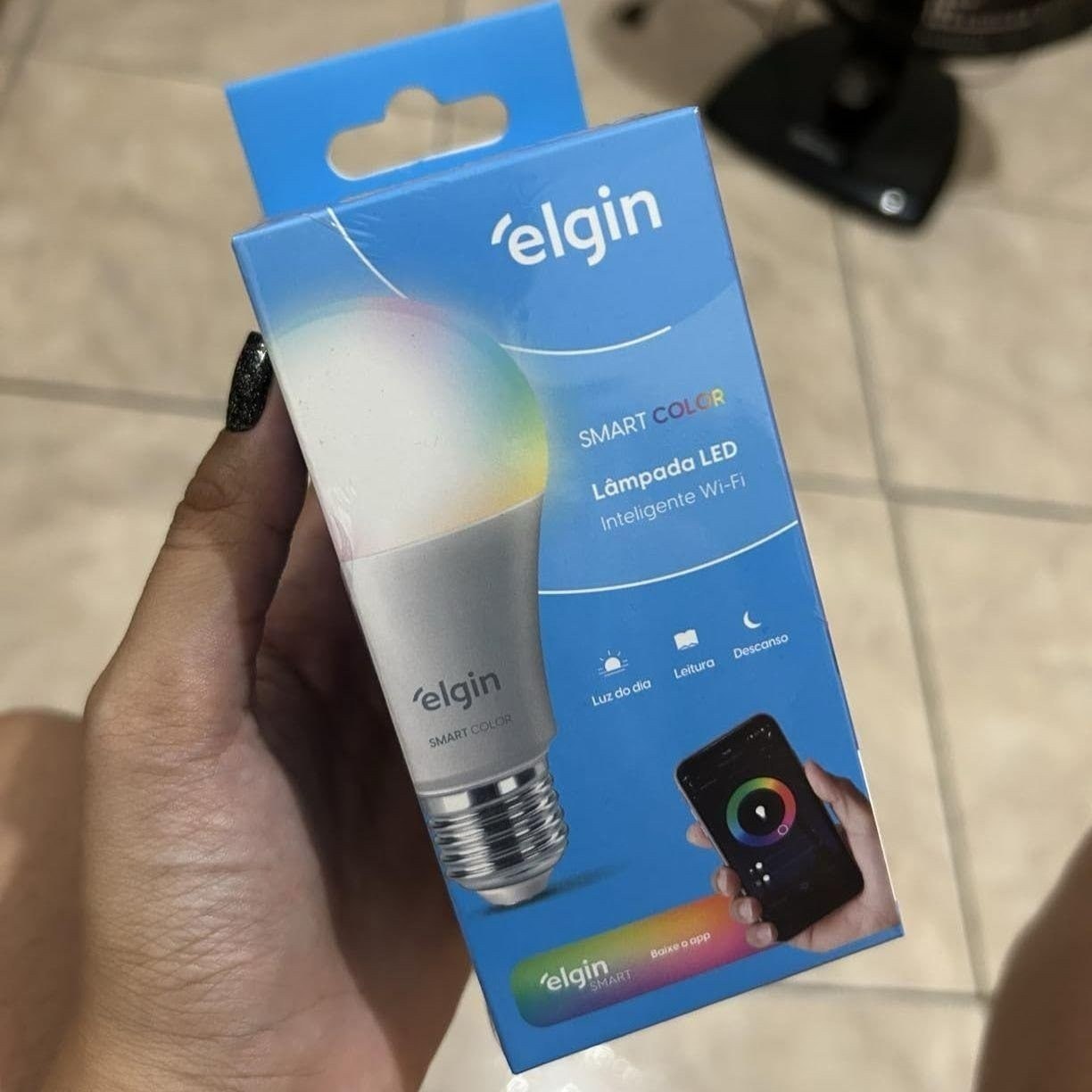 Lâmpada Inteligente 15W Smart Color RGB WiFi Elgin