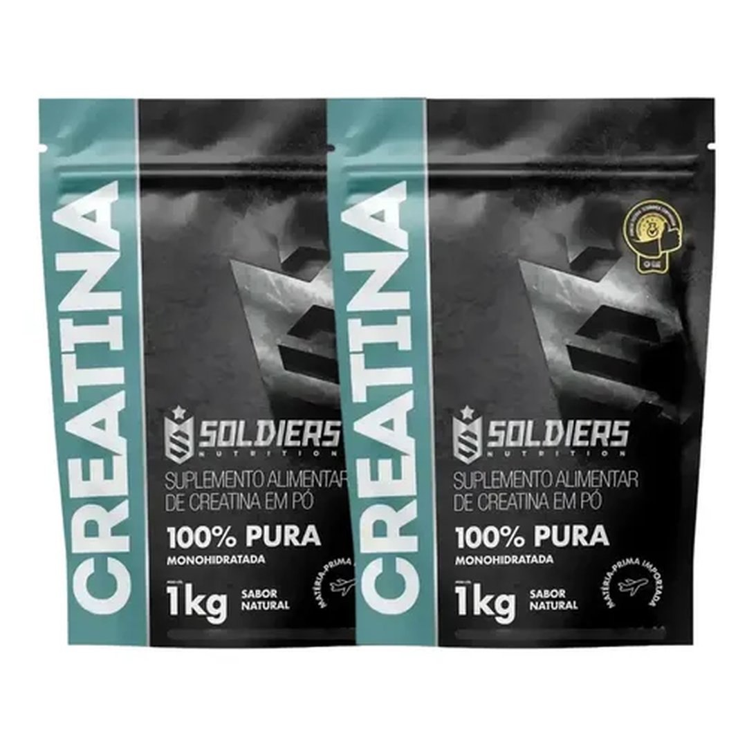 Creatina 2kg Monohidratada 100% Pura Soldiers Nutrition