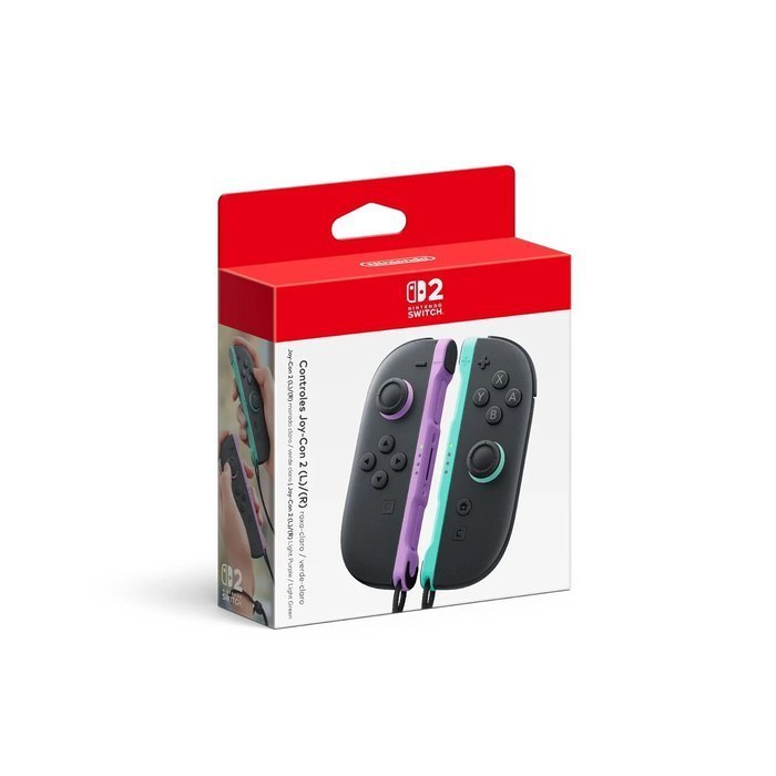 Controles Joy-Con Nintendo Switch 2 Roxo e Verde Claro