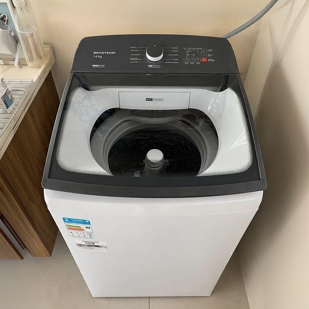Máquina de Lavar 14kg Brastemp Smart Sensor Lavagem Rápida Branca