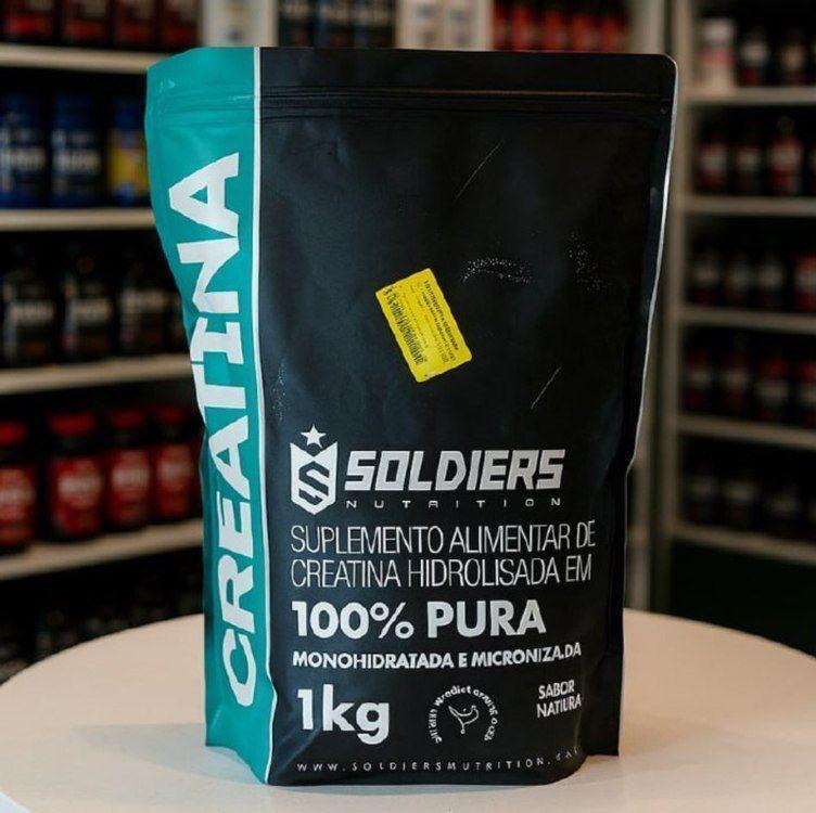 Creatina 1kg Monohidratada 100% Pura - Soldiers Nutrition