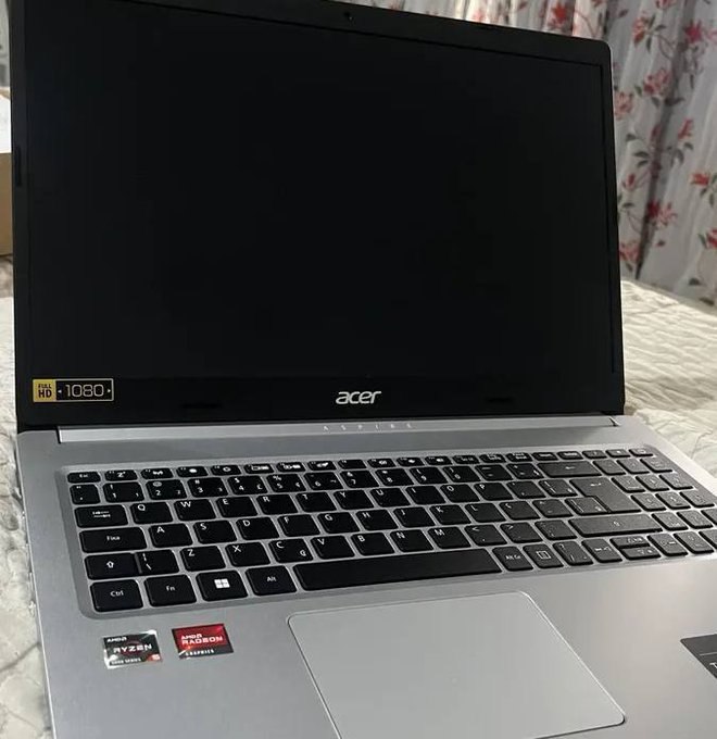 Notebook Acer Aspire 5 Ryzen 5 5500U Vega7 8GB RAM 256GB SSD Prata