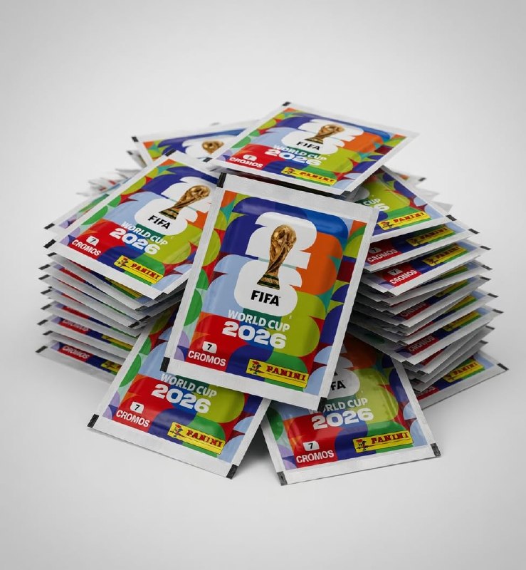 Kit 700 Figurinhas Álbum Copa do Mundo 2026 - 100 Envelopes