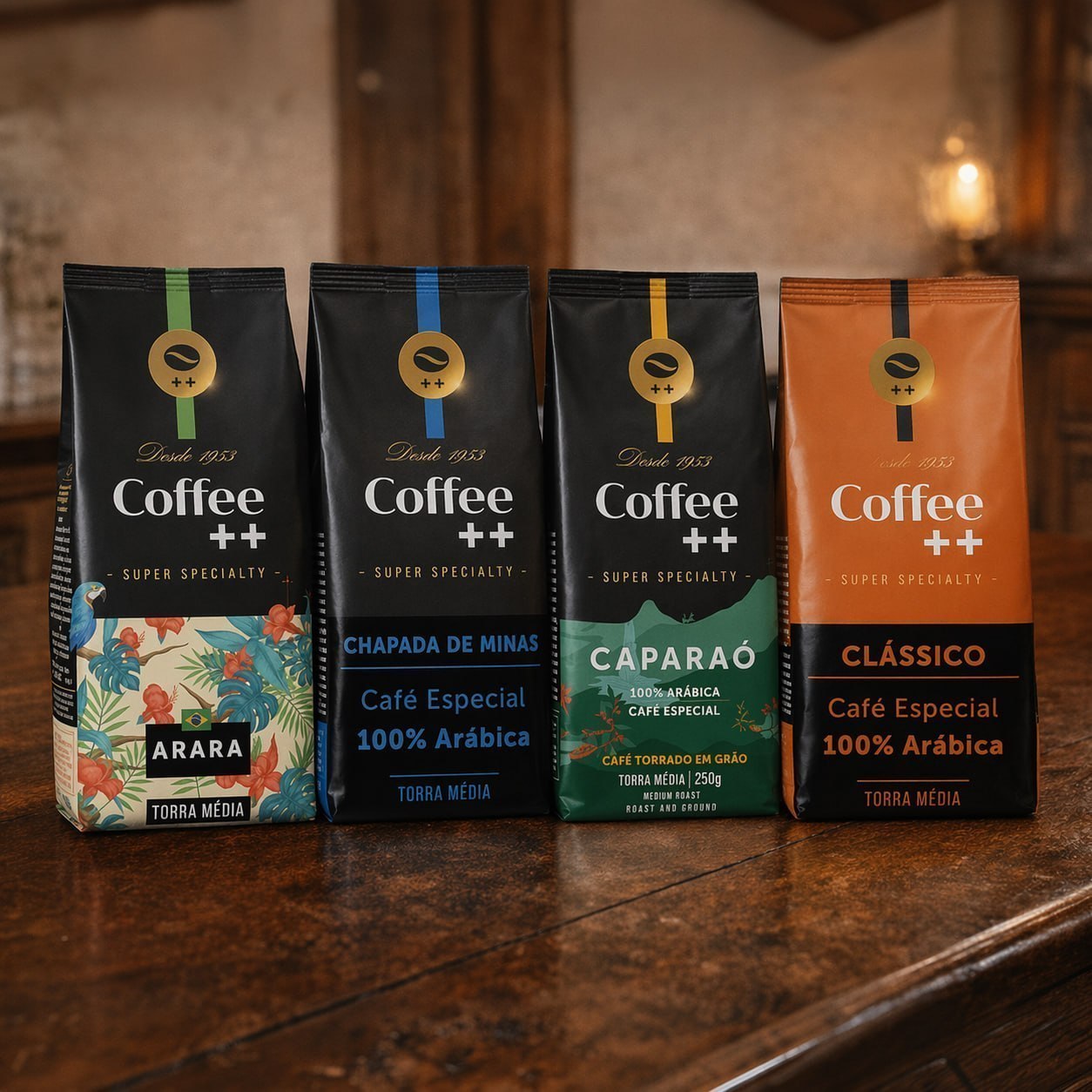 Kit 4 Pacotes Café Especial em Grãos - Coffee Mais